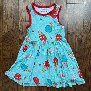 Posh Peanut Ice Cream Racerback Fourth of July Dress Viscose Bamboo 2T USA